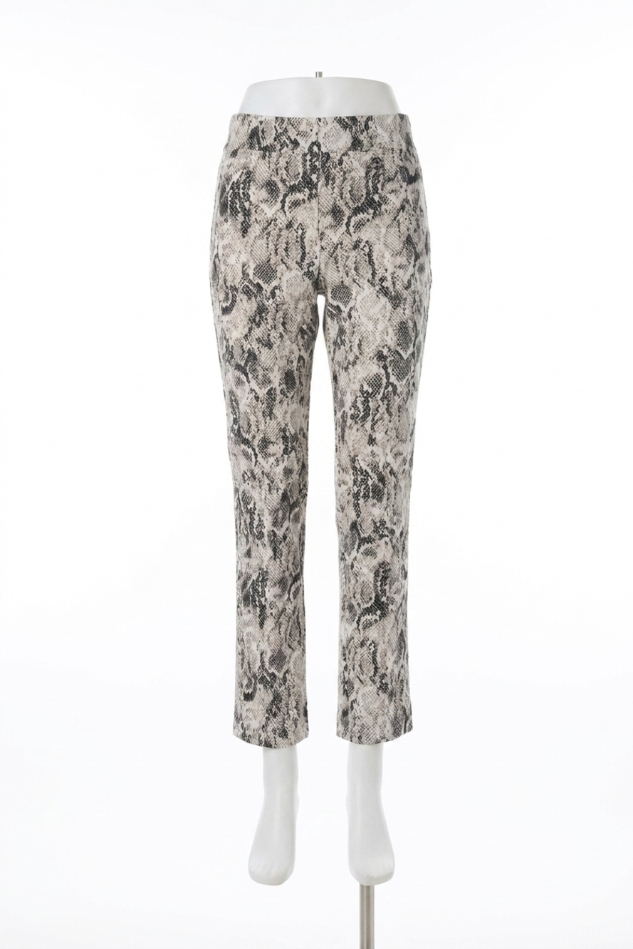NEW JOSEPH RIBKOFF snakeskin print straight leg pants